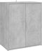 vidaXL - Schoenenkast - 60x35x70 - cm - bewerkt - hout - betongrijs