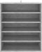 vidaXL - Schoenenkast - 60x35x70 - cm - bewerkt - hout - betongrijs