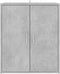 vidaXL - Schoenenkast - 60x35x70 - cm - bewerkt - hout - betongrijs