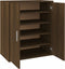 vidaXL - Schoenenkast - 60x35x70 - cm - bewerkt - hout - bruin - eikenkleur