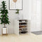 vidaXL - Schoenenkast - 60x35x70 - cm - bewerkt - hout - bruin - eikenkleur