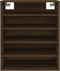 vidaXL - Schoenenkast - 60x35x70 - cm - bewerkt - hout - bruin - eikenkleur