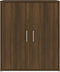 vidaXL - Schoenenkast - 60x35x70 - cm - bewerkt - hout - bruin - eikenkleur