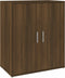 vidaXL - Schoenenkast - 60x35x70 - cm - bewerkt - hout - bruin - eikenkleur