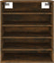 vidaXL - Schoenenkast - 60x35x70 - cm - bewerkt - hout - gerookt - eikenkleurig
