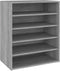 vidaXL - Schoenenkast - 60x35x70 - cm - bewerkt - hout - grijs - sonoma - eikenkleurig