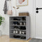 vidaXL - Schoenenkast - 60x35x70 - cm - bewerkt - hout - grijs - sonoma - eikenkleurig