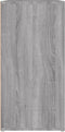 vidaXL - Schoenenkast - 60x35x70 - cm - bewerkt - hout - grijs - sonoma - eikenkleurig