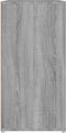 vidaXL - Schoenenkast - 60x35x70 - cm - bewerkt - hout - grijs - sonoma - eikenkleurig