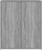 vidaXL - Schoenenkast - 60x35x70 - cm - bewerkt - hout - grijs - sonoma - eikenkleurig