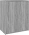 vidaXL - Schoenenkast - 60x35x70 - cm - bewerkt - hout - grijs - sonoma - eikenkleurig