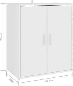 vidaXL - Schoenenkast - 60x35x70 - cm - bewerkt - hout - sonoma - eikenkleurig