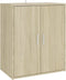vidaXL - Schoenenkast - 60x35x70 - cm - bewerkt - hout - sonoma - eikenkleurig
