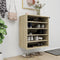 vidaXL - Schoenenkast - 60x35x70 - cm - bewerkt - hout - sonoma - eikenkleurig