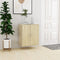 vidaXL - Schoenenkast - 60x35x70 - cm - bewerkt - hout - sonoma - eikenkleurig