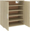 vidaXL - Schoenenkast - 60x35x70 - cm - bewerkt - hout - sonoma - eikenkleurig