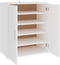 vidaXL - Schoenenkast - 60x35x70 - cm - bewerkt - hout - wit