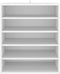 vidaXL - Schoenenkast - 60x35x70 - cm - bewerkt - hout - wit
