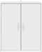 vidaXL - Schoenenkast - 60x35x70 - cm - bewerkt - hout - wit