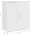 vidaXL - Schoenenkast - 60x35x70 - cm - bewerkt - hout - wit