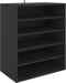 vidaXL - Schoenenkast - 60x35x70 - cm - bewerkt - hout - zwart