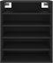 vidaXL - Schoenenkast - 60x35x70 - cm - bewerkt - hout - zwart