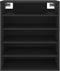 vidaXL - Schoenenkast - 60x35x70 - cm - bewerkt - hout - zwart