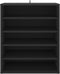 vidaXL - Schoenenkast - 60x35x70 - cm - bewerkt - hout - zwart
