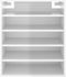 vidaXL - Schoenenkast - 60x35x70 - cm - spaanplaat - hoogglans - wit