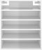 vidaXL - Schoenenkast - 60x35x70 - cm - spaanplaat - hoogglans - wit