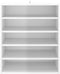 vidaXL - Schoenenkast - 60x35x70 - cm - spaanplaat - hoogglans - wit