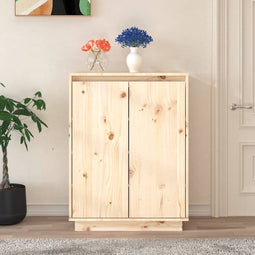 vidaXL - Schoenenkast - 60x35x80 - cm - massief - grenenhout