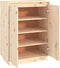 vidaXL - Schoenenkast - 60x35x80 - cm - massief - grenenhout
