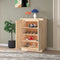vidaXL - Schoenenkast - 60x35x80 - cm - massief - grenenhout
