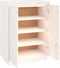 vidaXL - Schoenenkast - 60x35x80 - cm - massief - grenenhout - wit