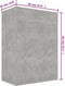 vidaXL - Schoenenkast - 60x35x84 - cm - bewerkt - hout - betongrijs