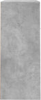 vidaXL - Schoenenkast - 60x35x84 - cm - bewerkt - hout - betongrijs
