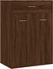 vidaXL - Schoenenkast - 60x35x84 - cm - bewerkt - hout - bruin - eikenkleur