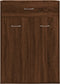 vidaXL - Schoenenkast - 60x35x84 - cm - bewerkt - hout - bruin - eikenkleur