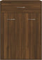 vidaXL - Schoenenkast - 60x35x84 - cm - bewerkt - hout - bruin - eikenkleur