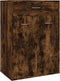 vidaXL - Schoenenkast - 60x35x84 - cm - bewerkt - hout - gerookt - eikenkleurig