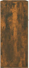 vidaXL - Schoenenkast - 60x35x84 - cm - bewerkt - hout - gerookt - eikenkleurig