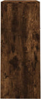 vidaXL - Schoenenkast - 60x35x84 - cm - bewerkt - hout - gerookt - eikenkleurig