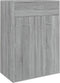 vidaXL - Schoenenkast - 60x35x84 - cm - bewerkt - hout - grijs - sonoma