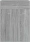 vidaXL - Schoenenkast - 60x35x84 - cm - bewerkt - hout - grijs - sonoma
