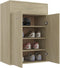 vidaXL - Schoenenkast - 60x35x84 - cm - bewerkt - hout - sonoma - eikenkleurig