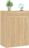 vidaXL - Schoenenkast - 60x35x84 - cm - bewerkt - hout - sonoma - eikenkleurig