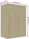vidaXL - Schoenenkast - 60x35x84 - cm - bewerkt - hout - sonoma - eikenkleurig