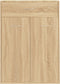vidaXL - Schoenenkast - 60x35x84 - cm - bewerkt - hout - sonoma - eikenkleurig