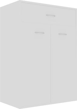 vidaXL - Schoenenkast - 60x35x84 - cm - bewerkt - hout - wit